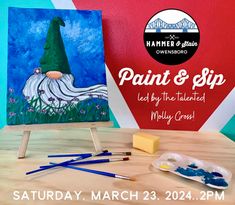 03/23/2024  PAINT & SIP GNOME PAINTING (2:00pm) (Owensboro)