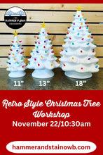 11/22/2025 RETRO CERAMIC CHRISTMAS TREE WORKSHOP 10:30AM (OWENSBORO)