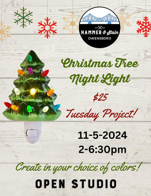 11/05/2024 CHRISTMAS TREE NIGHT LIGHT OPEN STUDIO 2:00PM - 6:30PM (Owensboro)