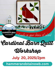 07/20/2025 CARDNINAL BARN QUILTS WORKSHOP 2:00PM (Owensboro)