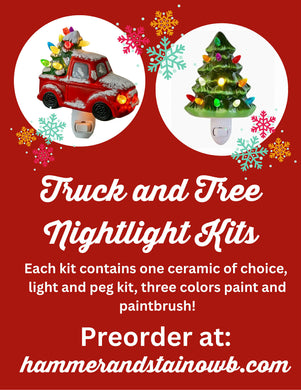 PRE ORDER CHRISTMAS TRUCK OR TREE NIGHT LIGHT KIT OPEN STUDIO (Owensboro)
